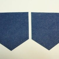 Die Cut Felt Banner Pockets or Pennant Wool Blend Felt for Garland Announcement Banners Custom Felt Die Cuts