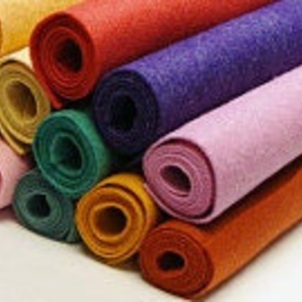 Wool Blend Felt 12"x18" Sheets-(6 )Pieces-12"x18" Sheets- U Pick Colors National Nonwovens Felt