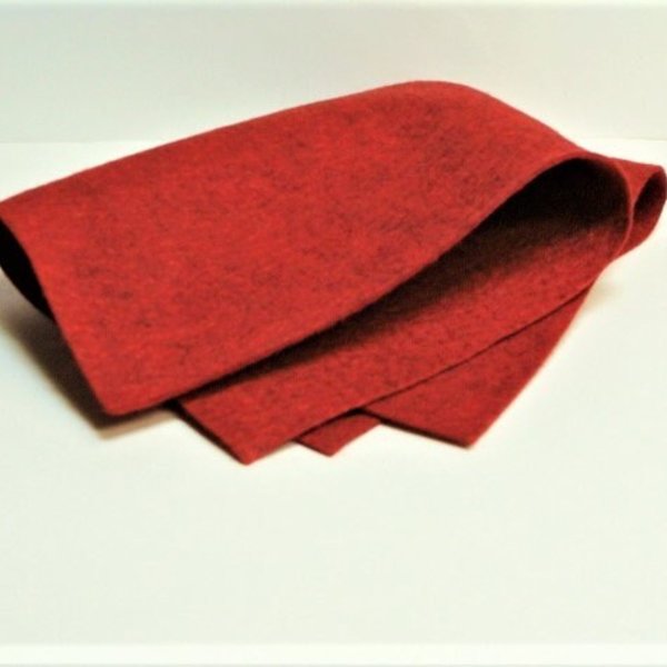  Wool Blend Felt in Color BARNYARD RED Merino Wool Blend Felt National Nonwovens