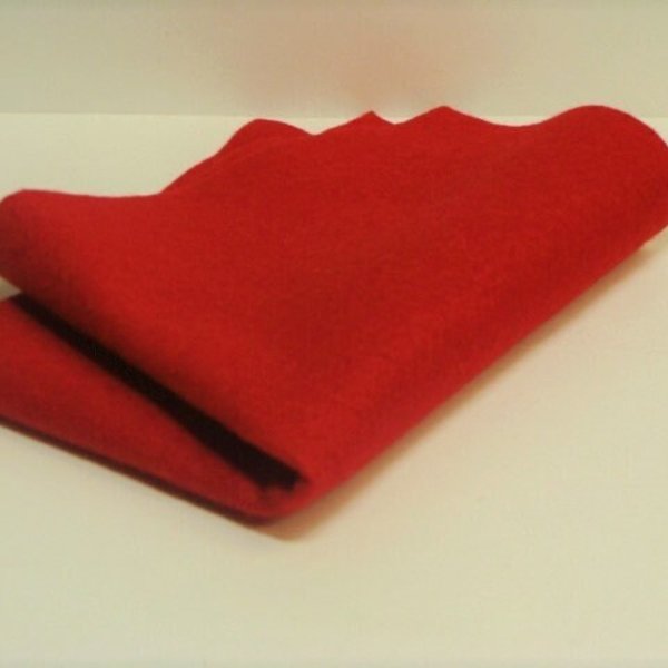 Wool Blend Felt in Color ROCKIN RED Merino Wool Blend Felt National Nonwovens Applique, Embroidery, Crafting