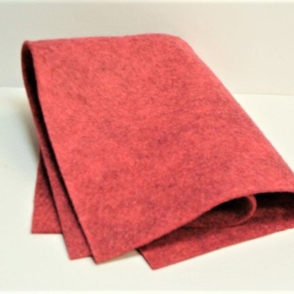 Wool Blend Felt in Color RUBY RED SLIPPERS Merino Wool Blend Felt National Nonwovens